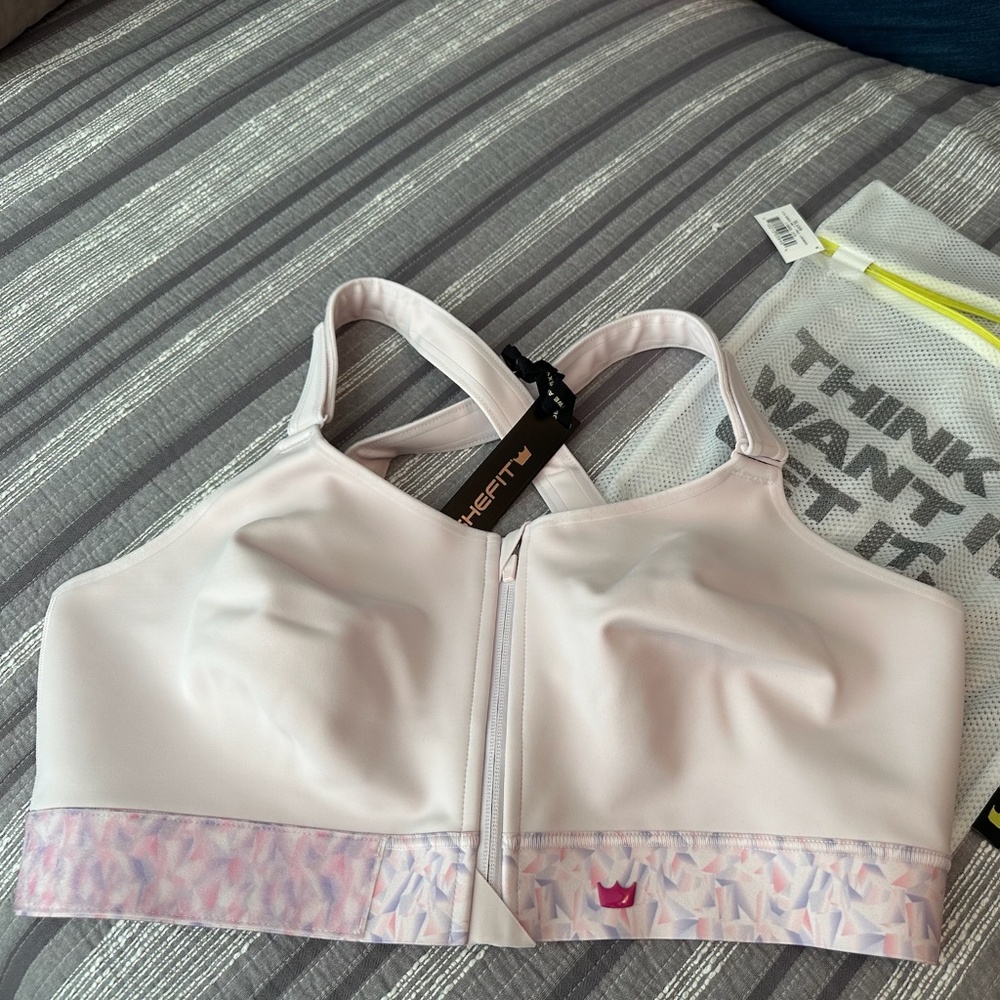 NWT SHEFIT Flex Sports Bra for Women, Medium Impact, Pale Lavender, 4XL and 5XL